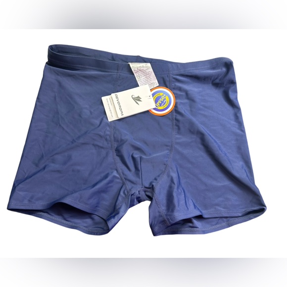 DEVOROPA men’s navy blue swim jammer drawstring front swim shorts trunks XL NWT - Picture 4 of 8